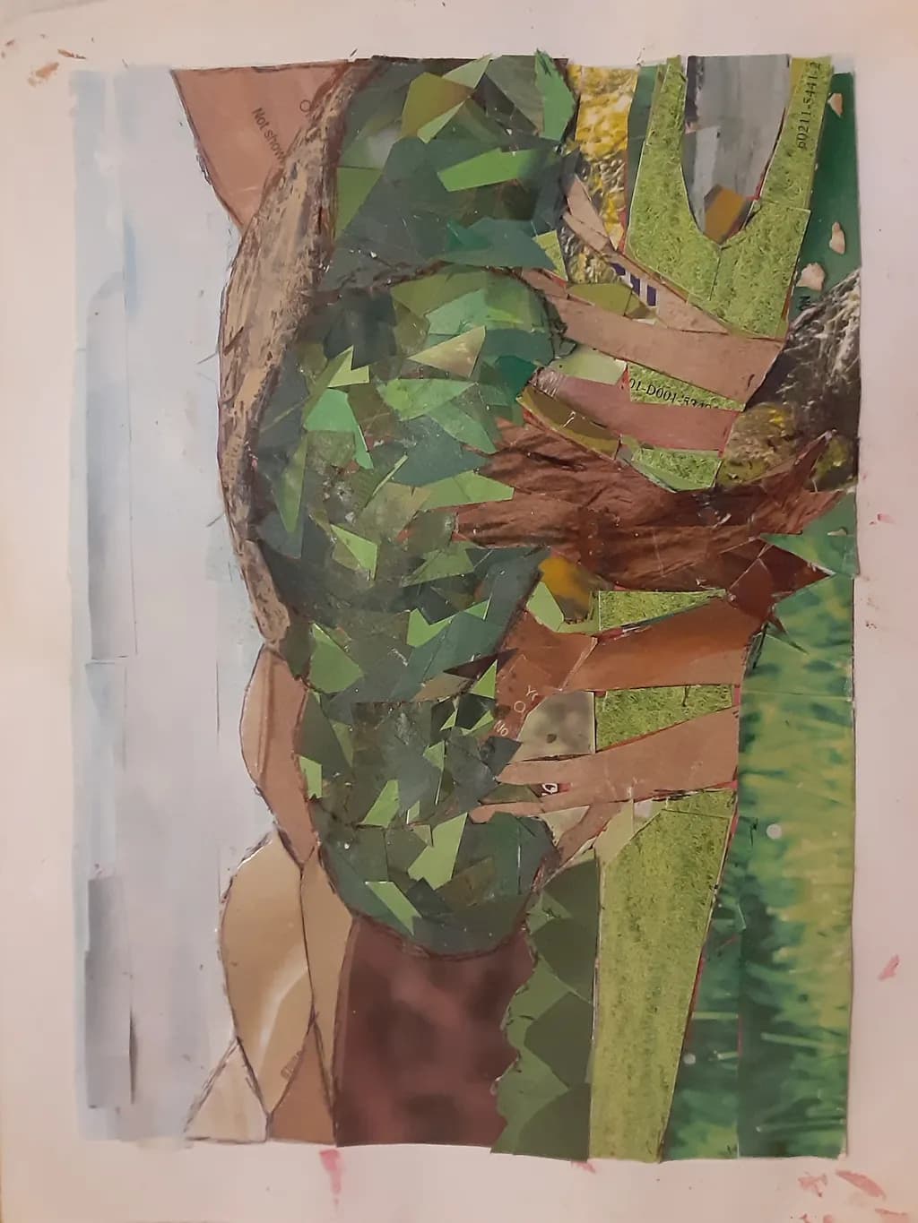 Textured Tree Collage