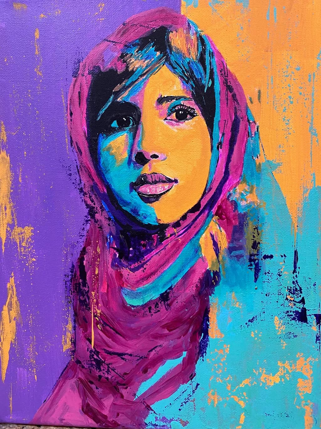 Vibrant Essence: A Portrait of Strength and Identity