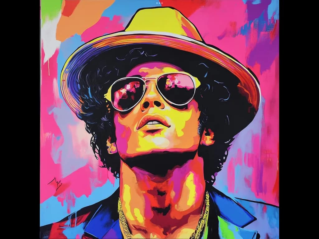 Vibrant Dreams: A Colorful Tribute to Iconic Style and Spirit