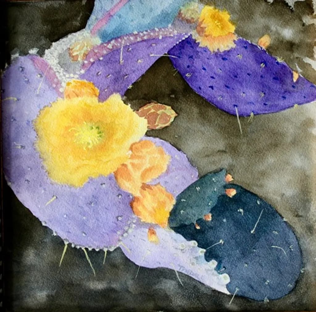 Blooming Prickly Pear