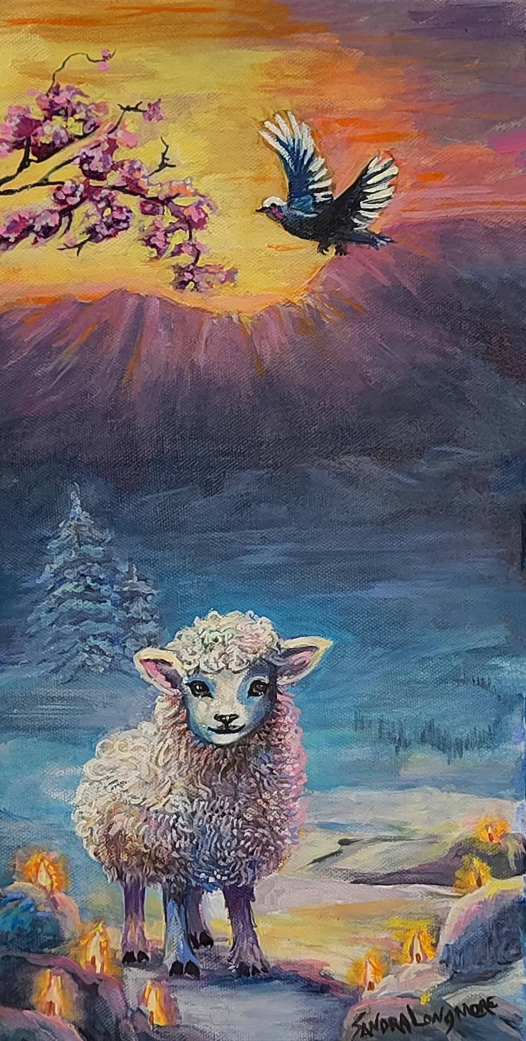 Ethereal Sunset Guardian