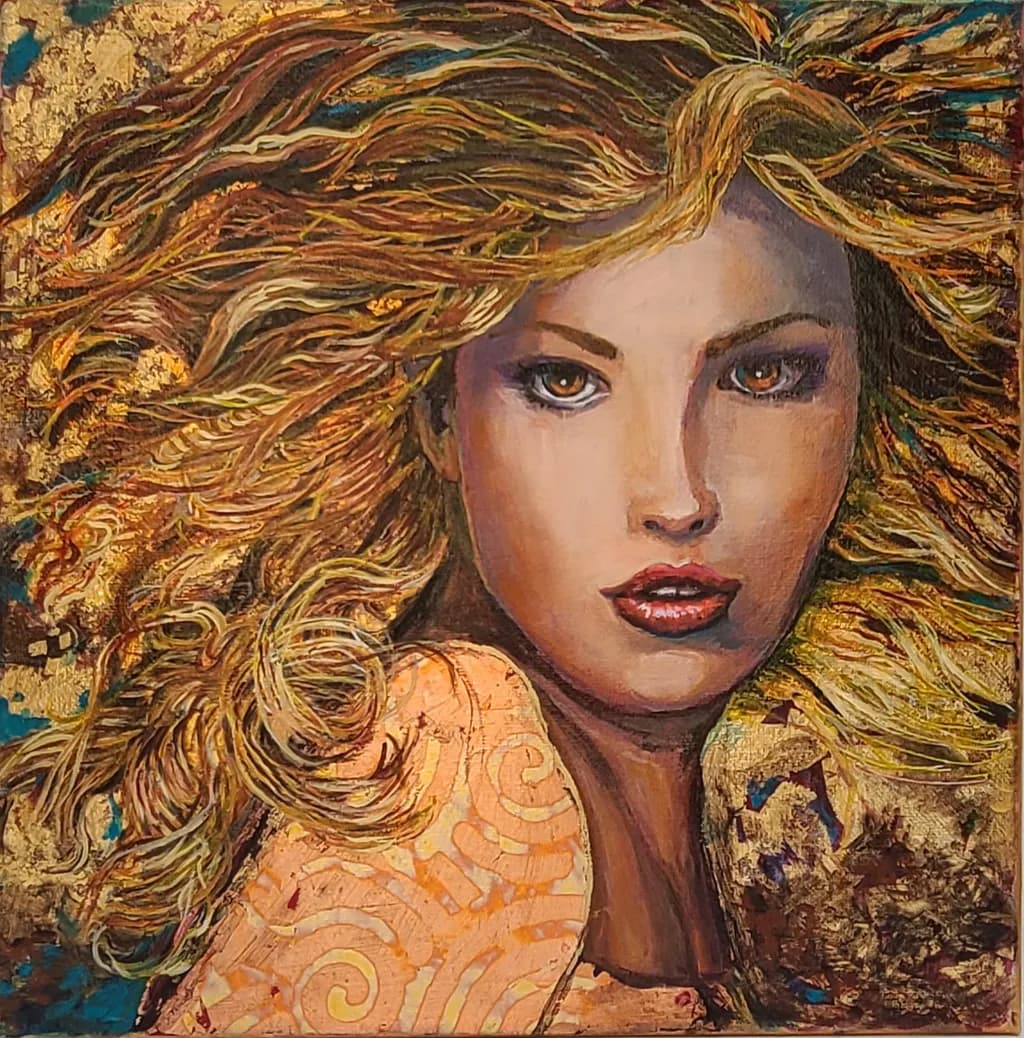 Emotional Portrait Art: Twirl by Sandra Longmore