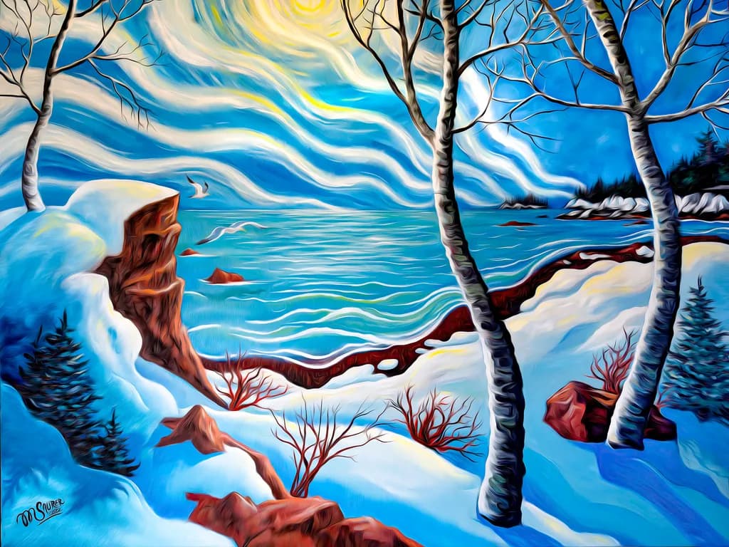 Black Beach Winter