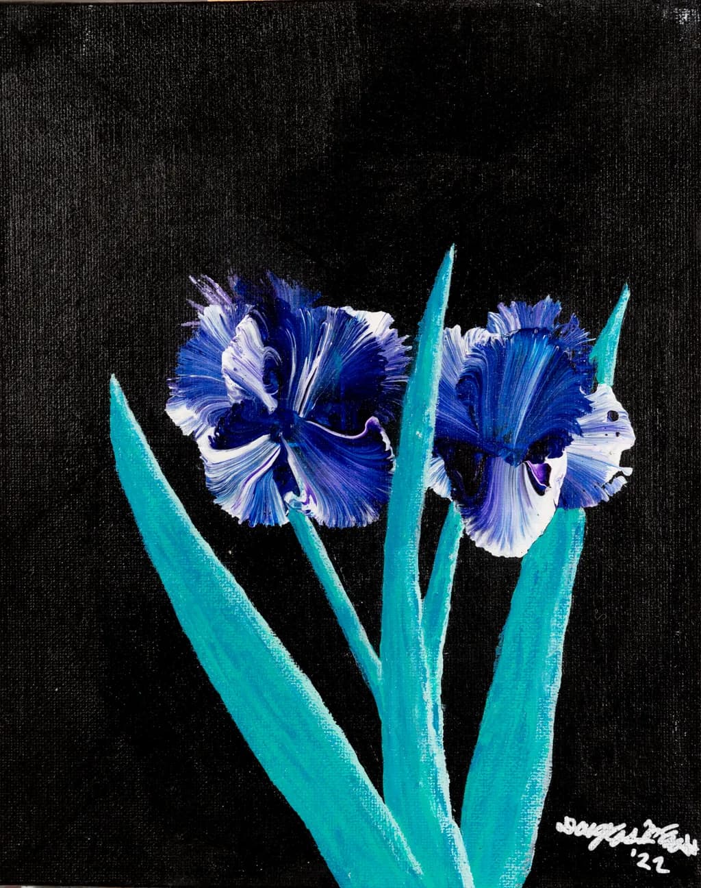 Blue Iris Flowers