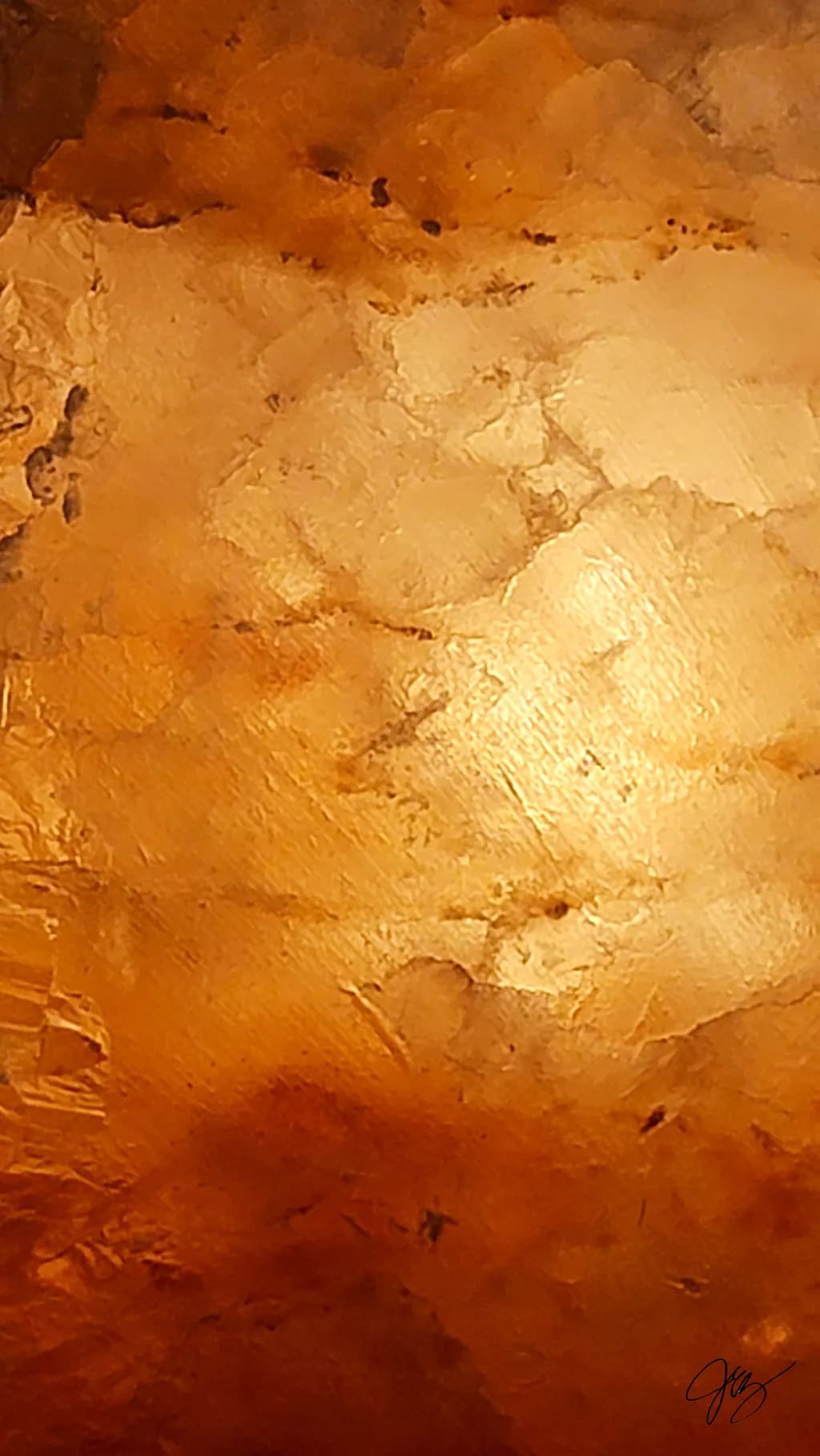 Golden Embrace: A Textured Journey Through Warm Hues and Light