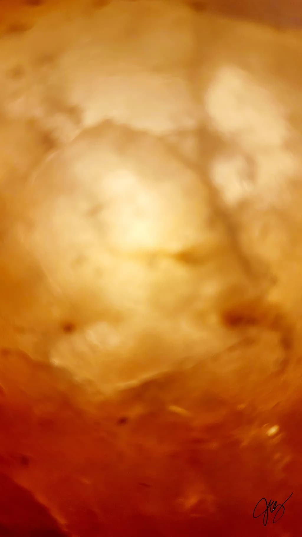 Warm Glow: An Abstract Journey Through Soft Textures in Orange Hues