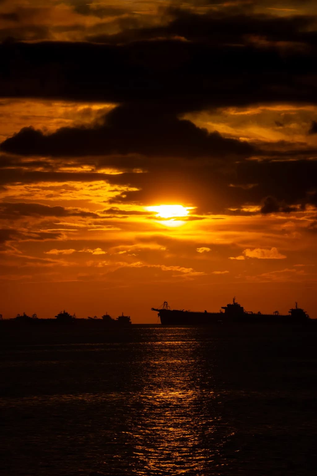 Ocean Dusk Silhouettes