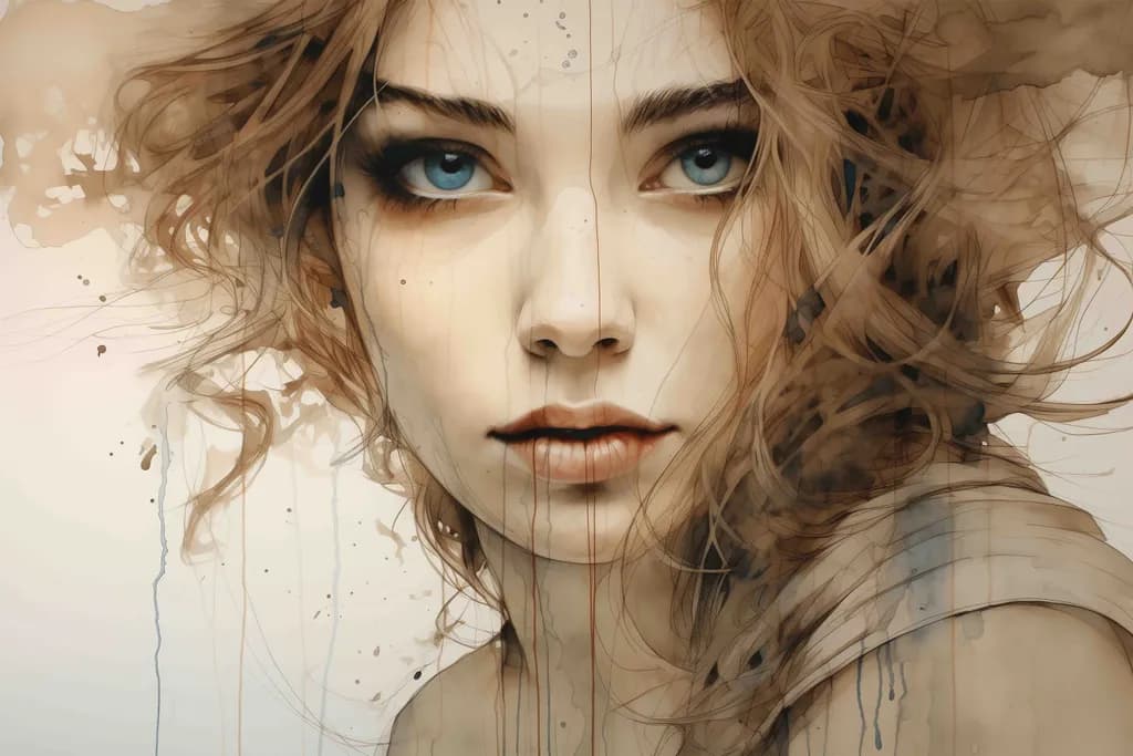 Whispers of Elegance: A Dreamy Portrait of Grace and Emotion