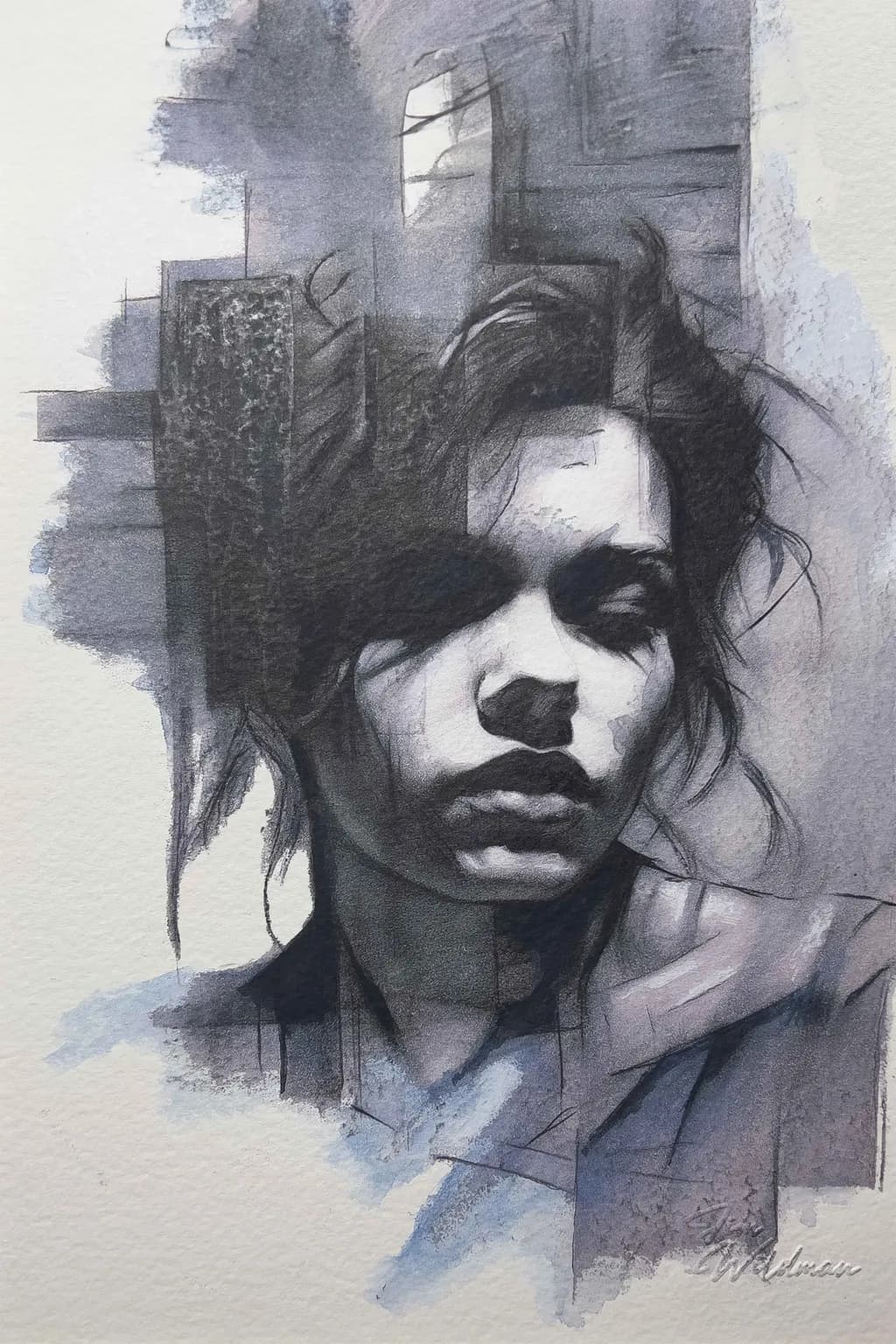 Whispers of Emotion: A Portrait in Shades of Gray