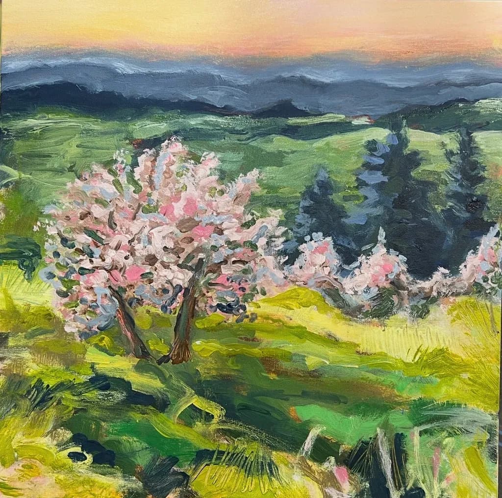 Blooming Orchard Hills