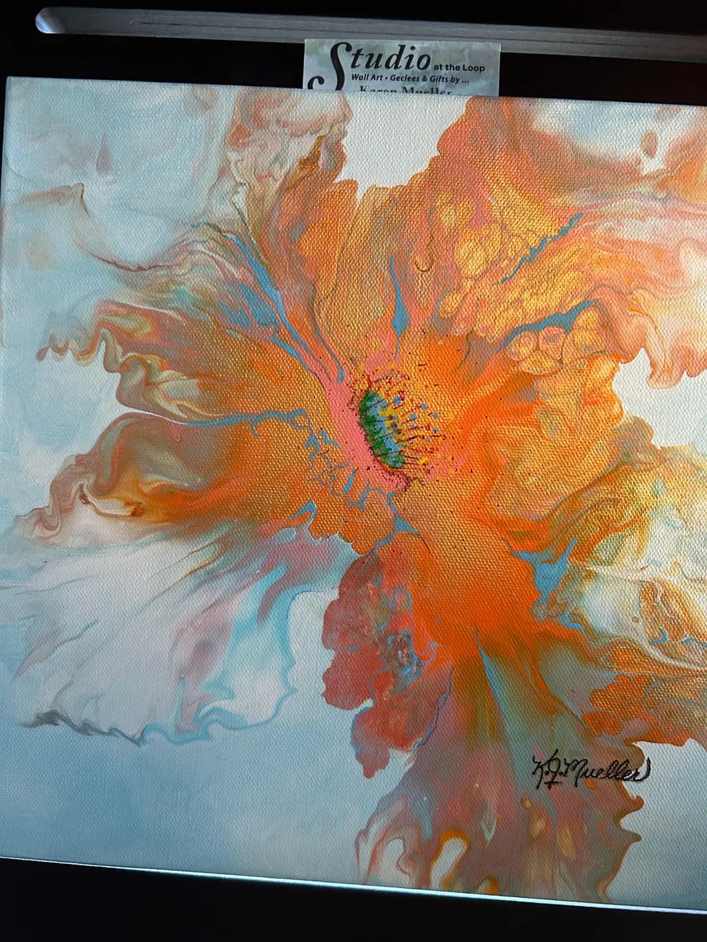 Orange Floral Flow