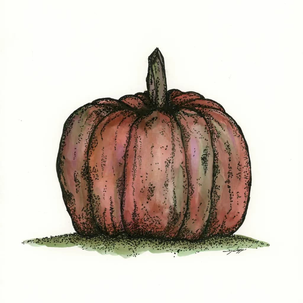 Harvesting Memories: A Whimsical Pumpkin Reflection of Love and Joy