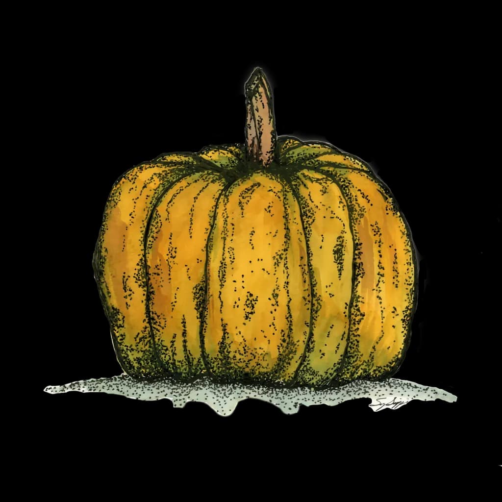 Harvest Blessings: A Vibrant Pumpkin Celebration of Autumn's Bounty