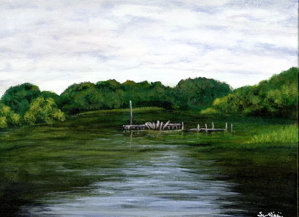 The dock on the lake