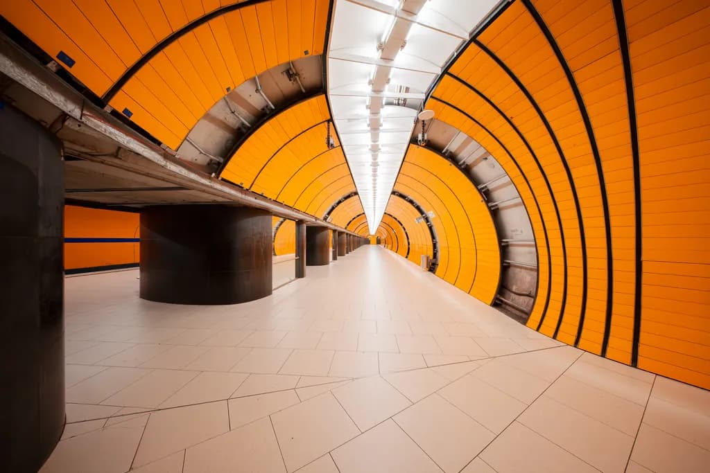 Orange Tunnel Perspective
