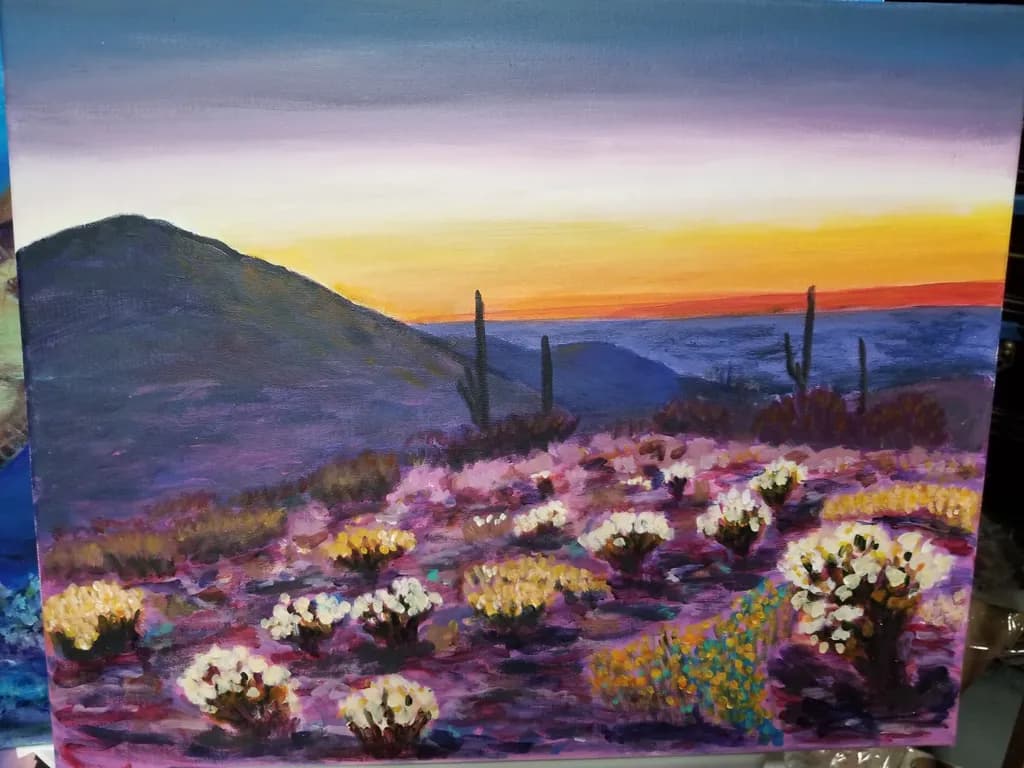 Desert Sunset Blooms
