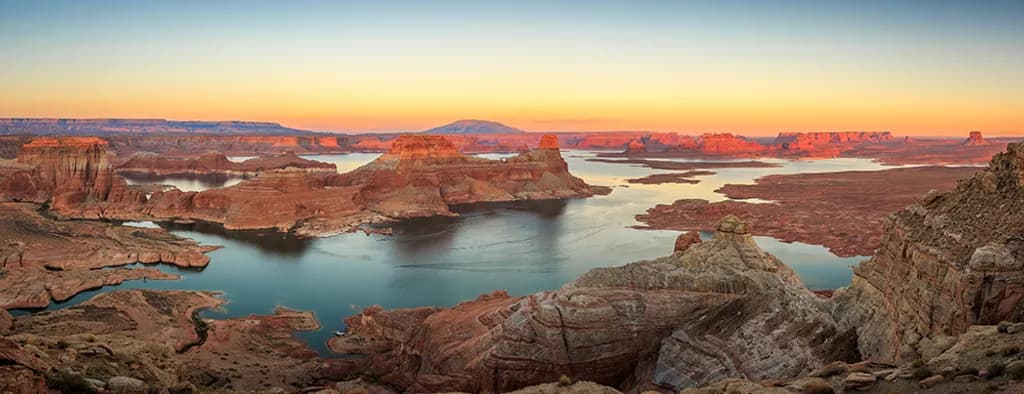 Alstrom Point Sunset Panorama