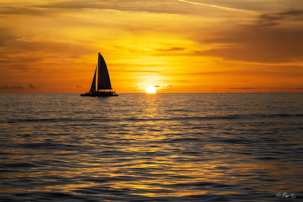 Sunset over the Gulf
