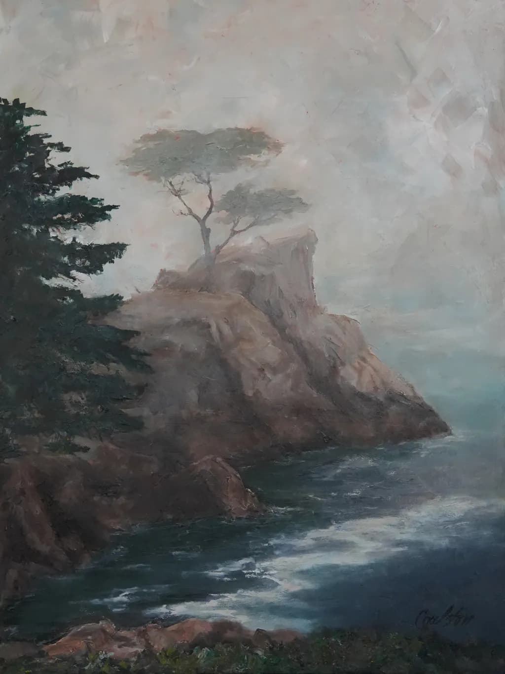 Rocky Coastline with Trees
