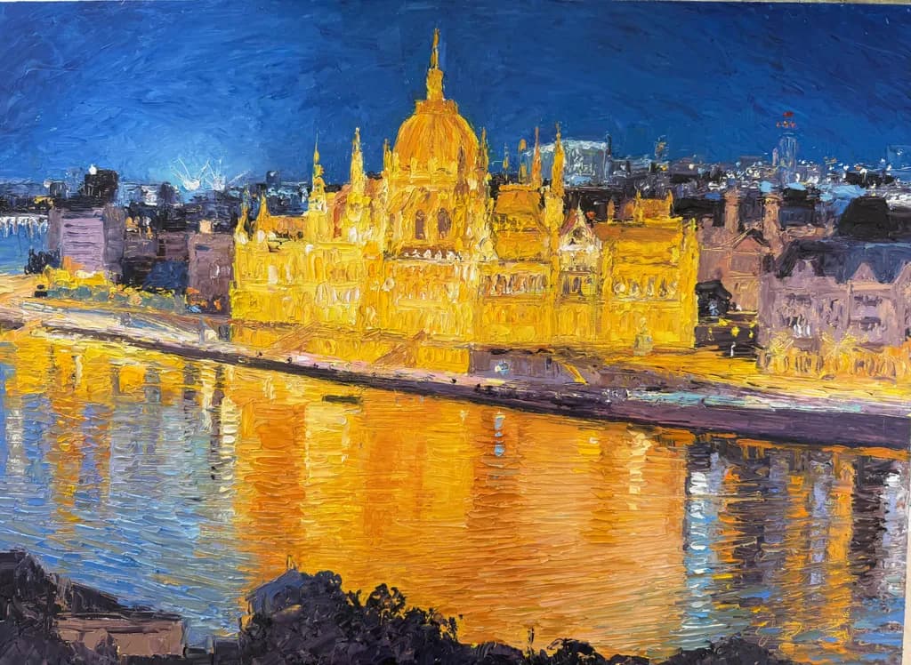 Golden Reflections at Dusk