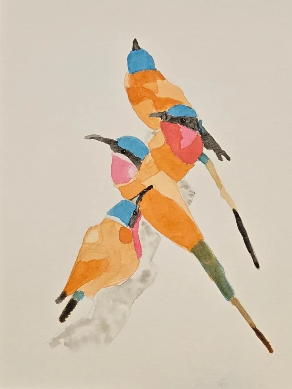 Colorful Companions: Southern Carmine Bee-eaters