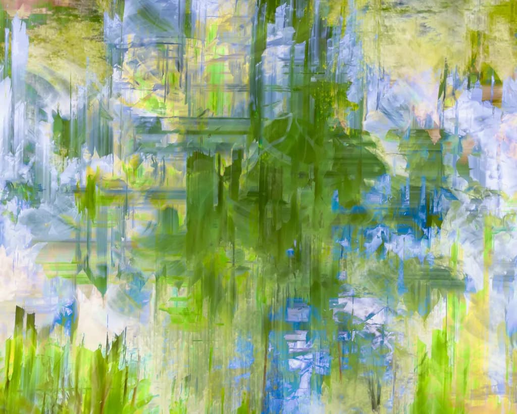 Abstract Green Blue Texture