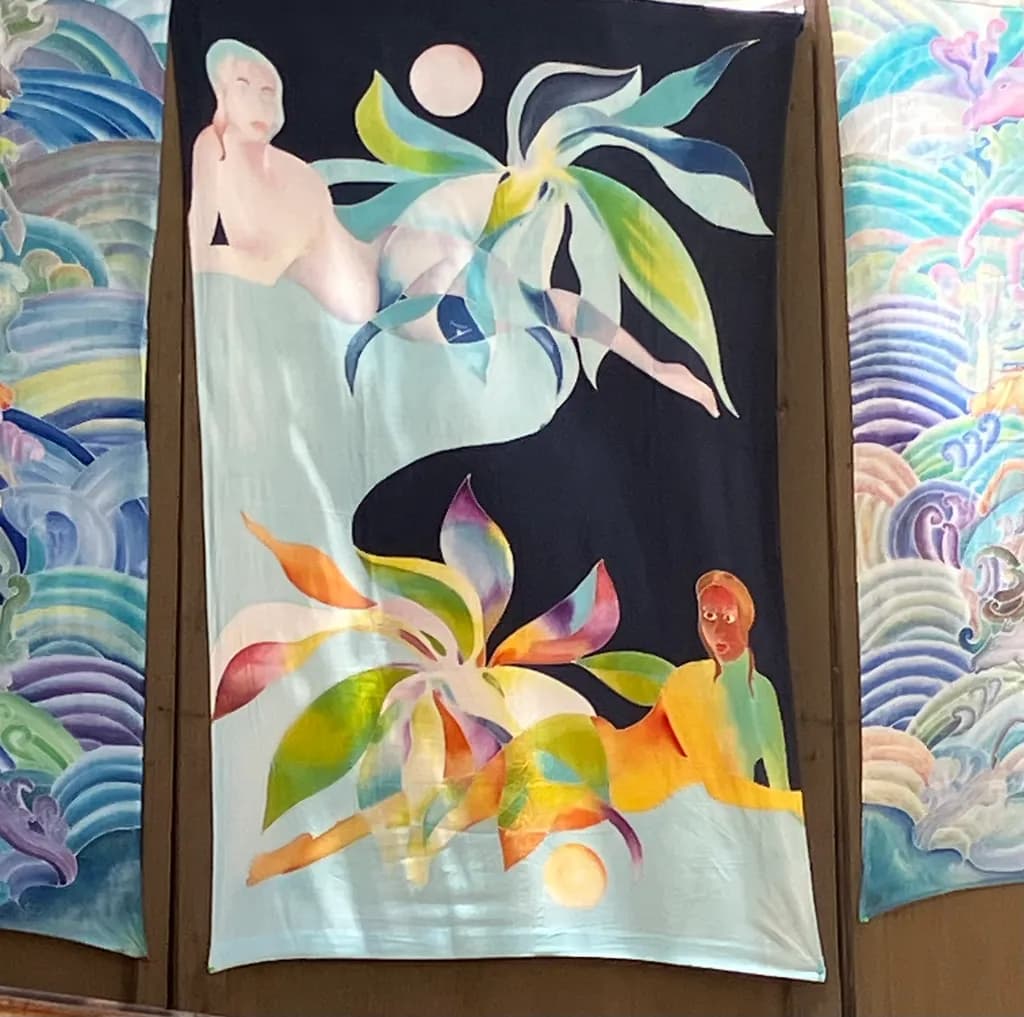 Floral Figures Panel