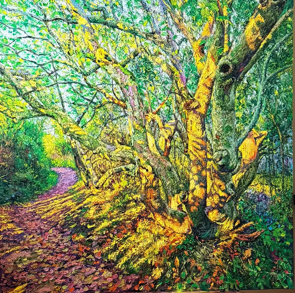 Sunlit Grove Path