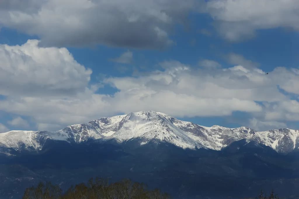 Snow-Capped Mountain Range