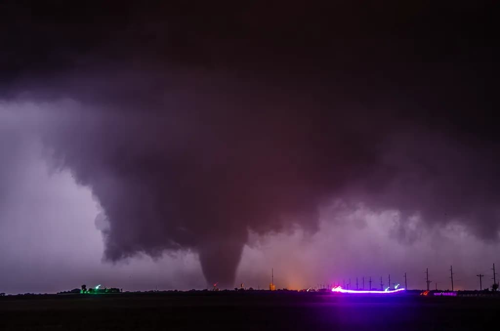 Night Tornado Lights