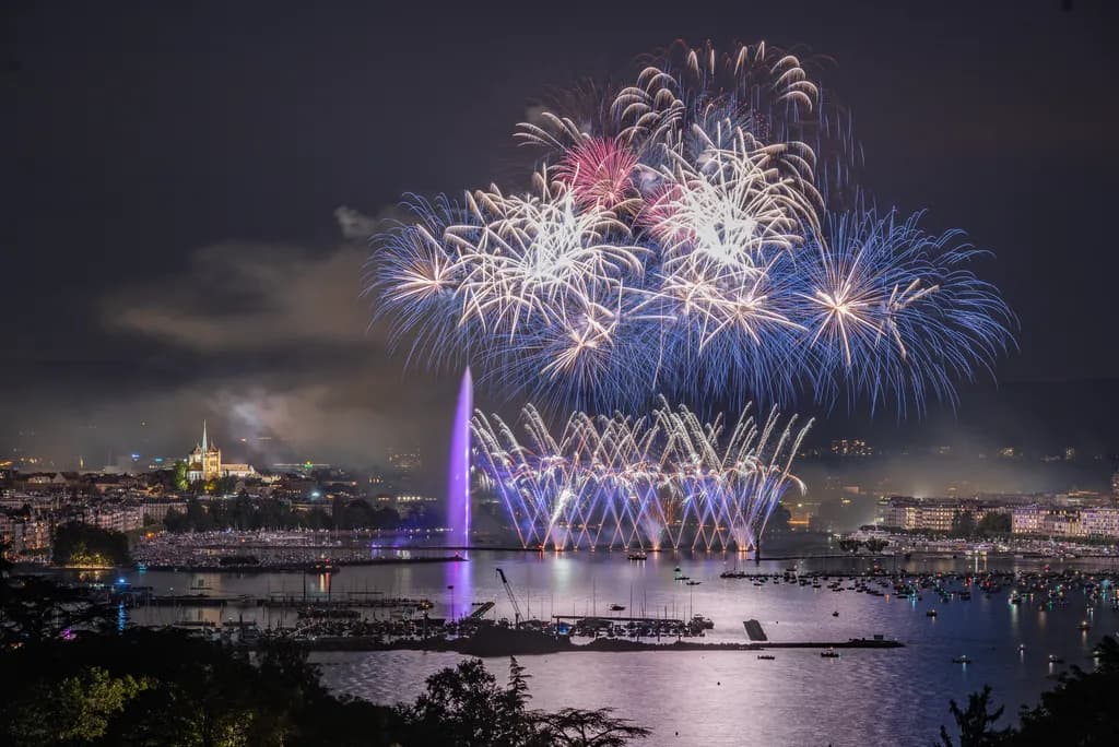 Lake Fireworks Display