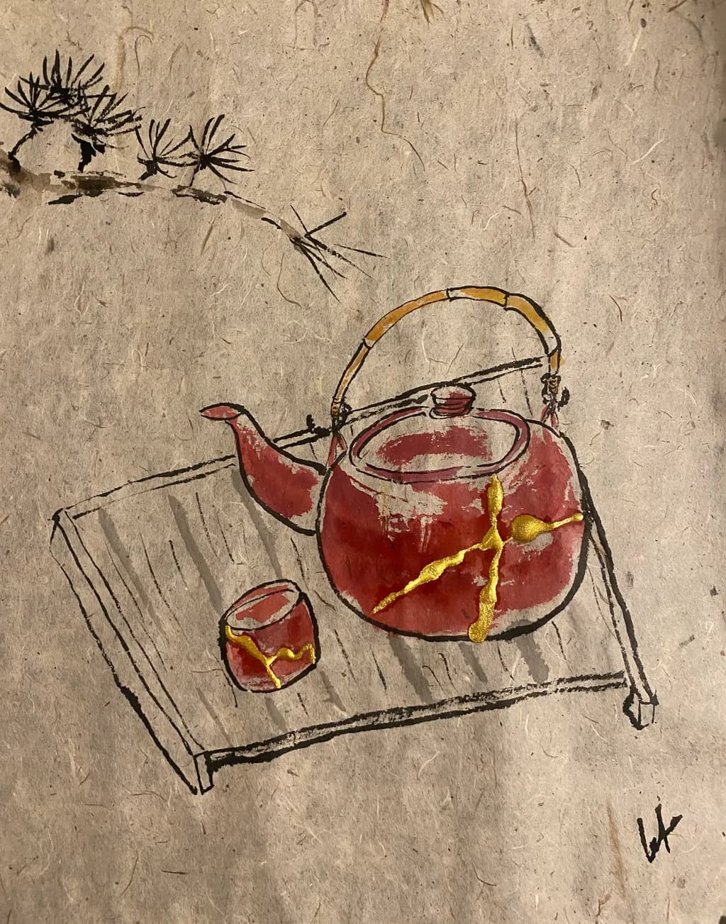 Kintsugi Teapot Study