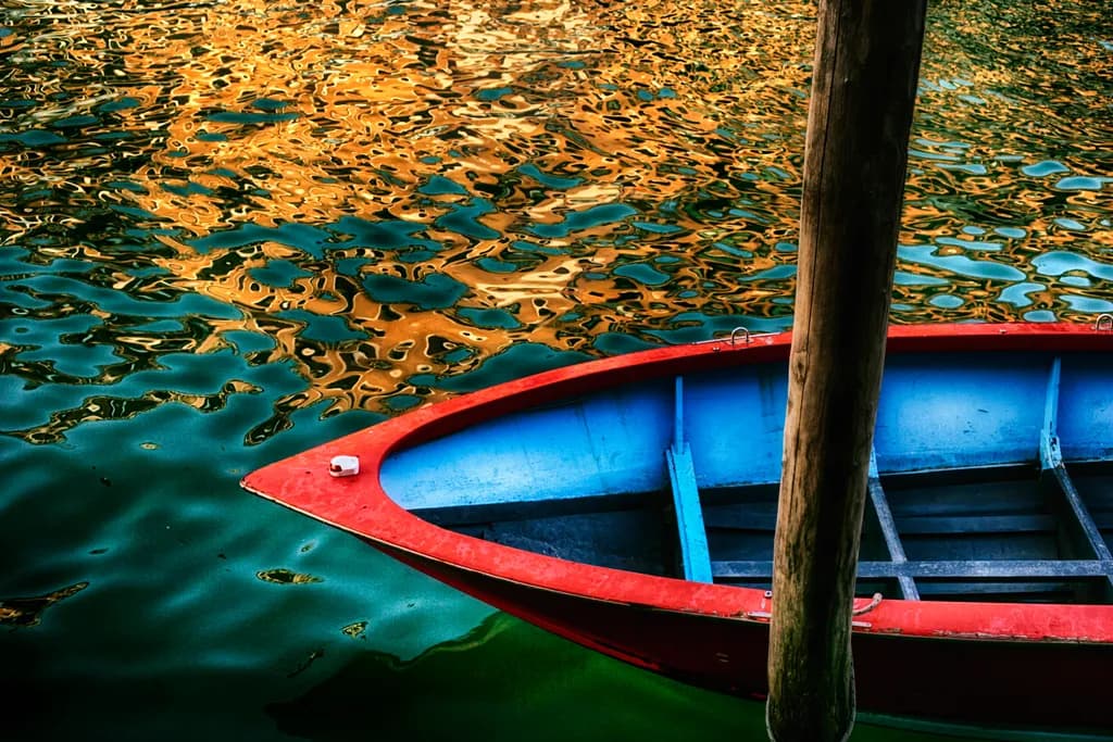 Red and Blue Boat