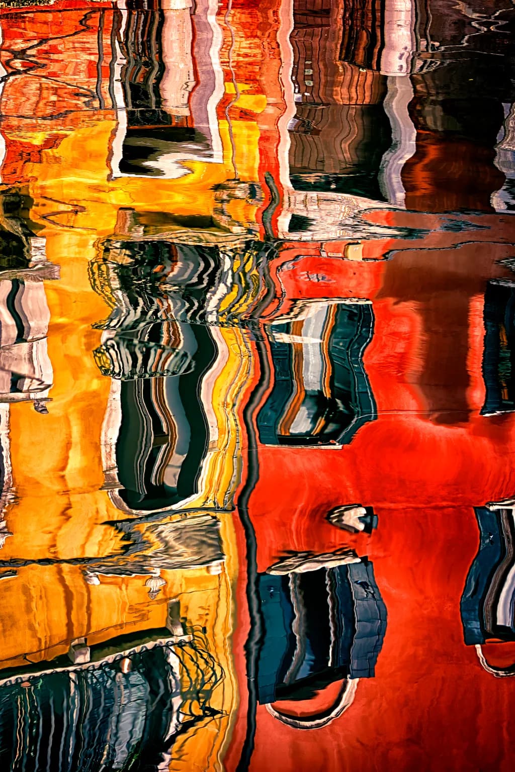 Red Yellow Reflection