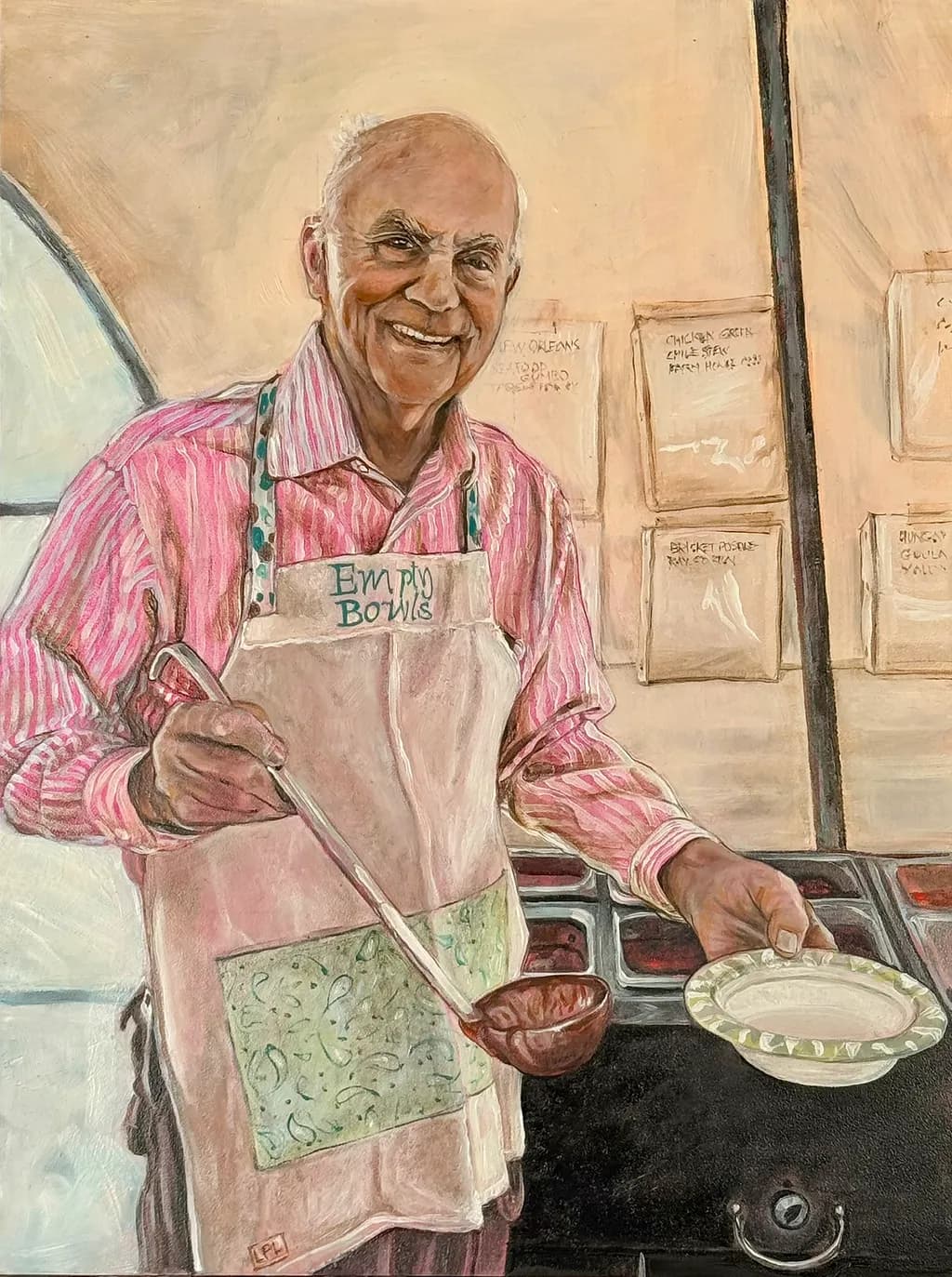 "Bob."16X12 inches. Oil on panel. Original: Sold. Prints available.