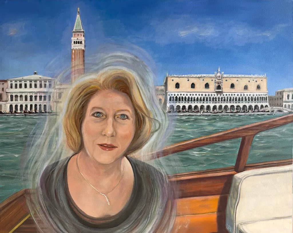 "The Poetry of Judy." 24X30 inches. Oil on canvas. Commissioned work. Prints available.