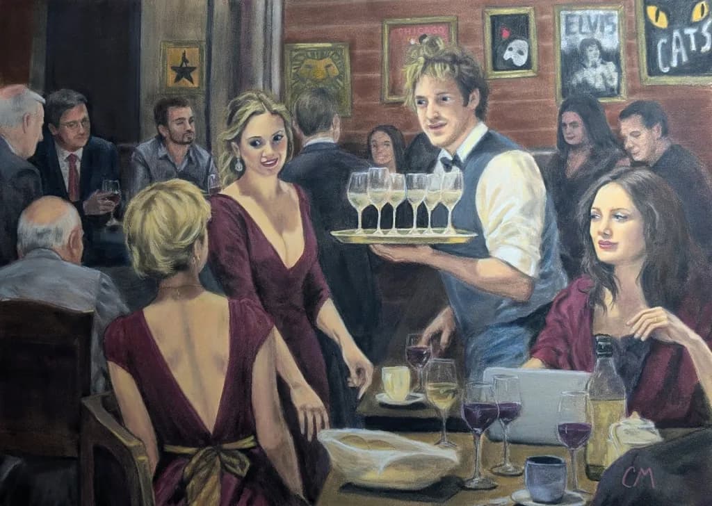 Evening Elegance: A Toast to Connection and Celebration in the Heart of the Night