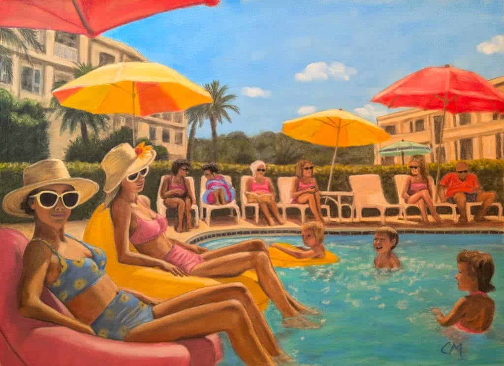 Sun-Kissed Moments: A Vibrant Celebration of Leisure by the Poolside