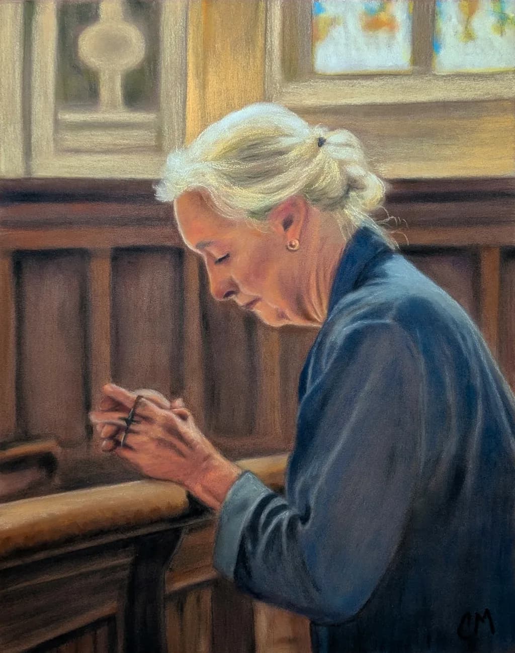 Whispers of Reflection: A Moment of Solitude in Prayer