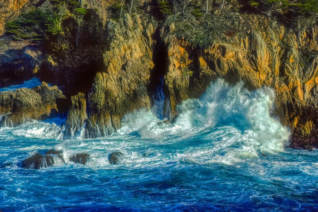 Whispers of the Ocean: A Dance of Waves and Rocks