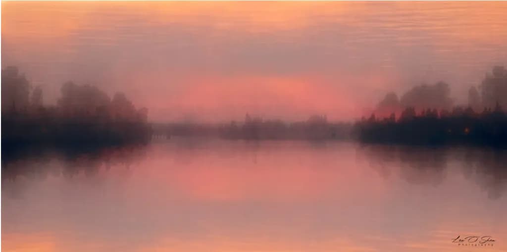 Sunset on the Fraser River