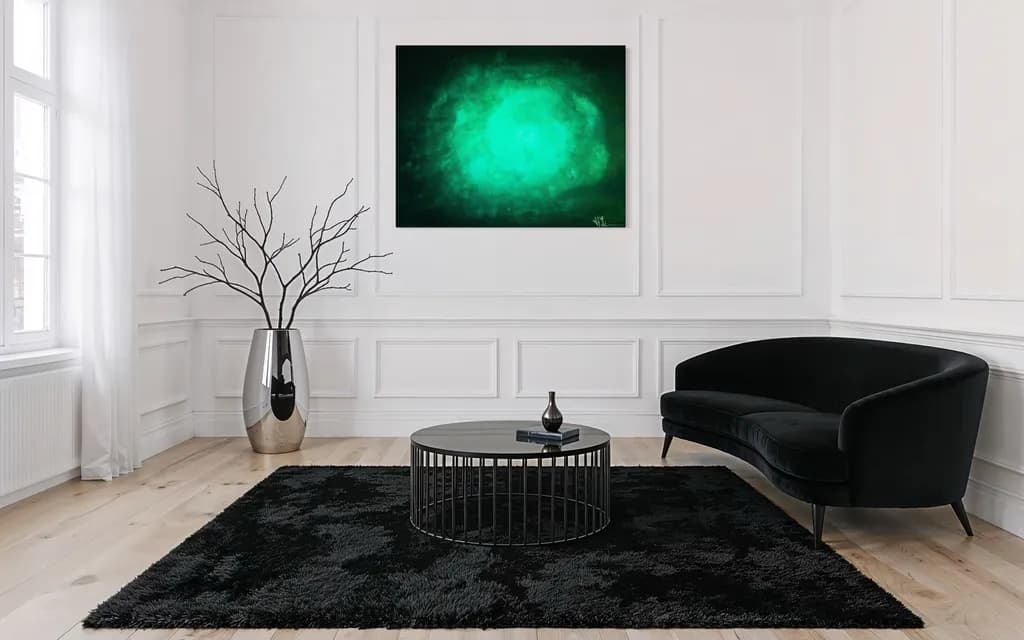 Emerald Whispers: A Journey Through Ethereal Green Light