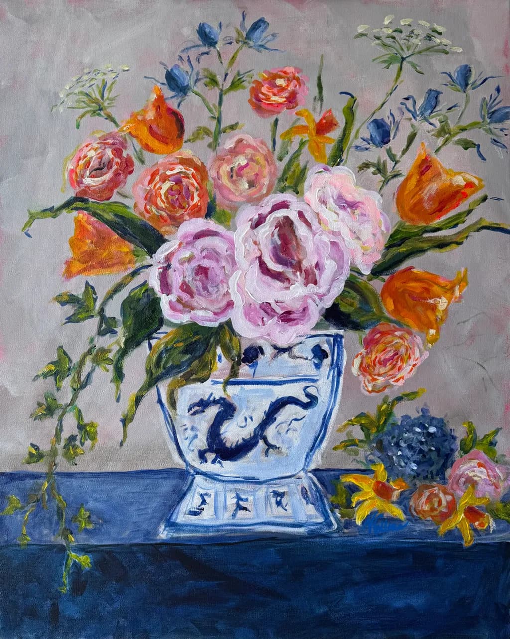 Dragon Vase Still Life