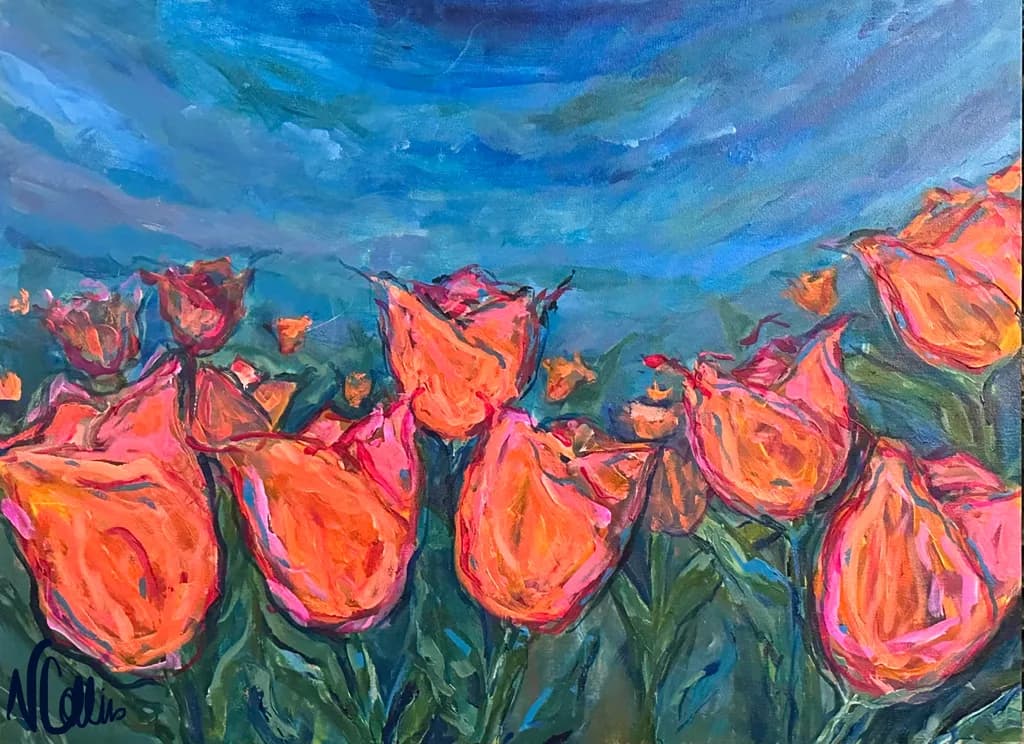 "Spring Tulips"