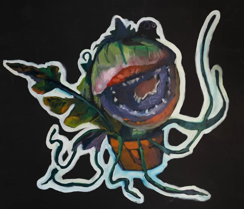 Whimsical Flora: A Playful Encounter with Nature's Quirks
