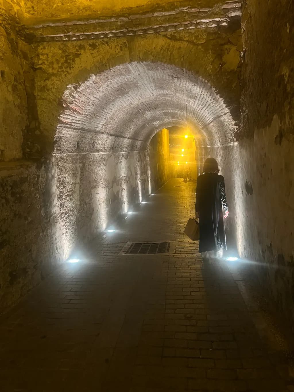 Golden Tunnel Silhouette
