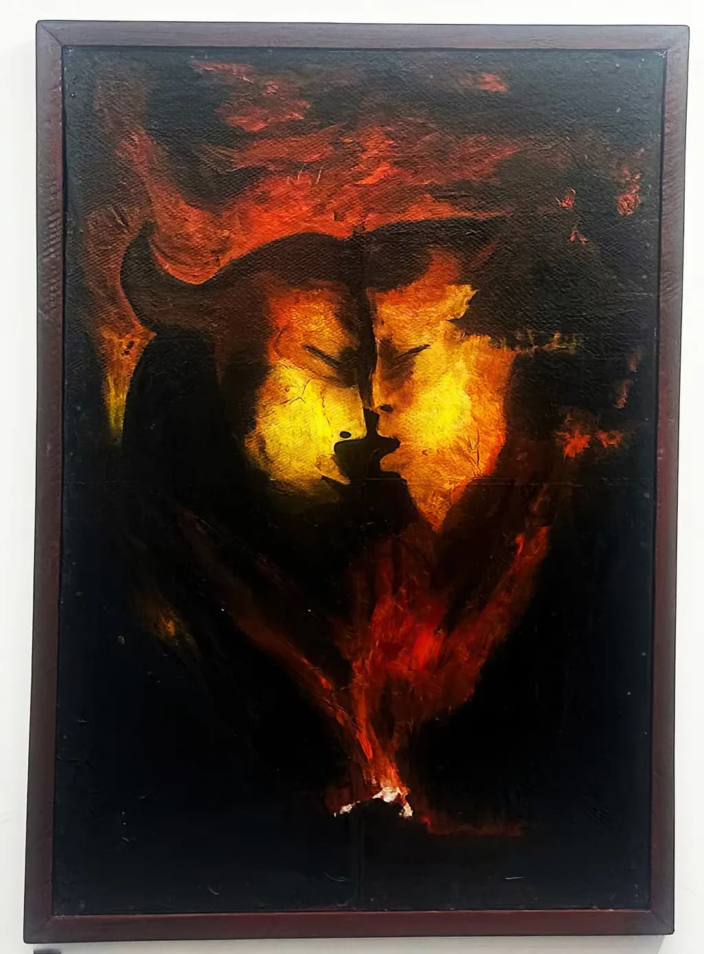 Embers of Passion: A Dance of Light and Shadow