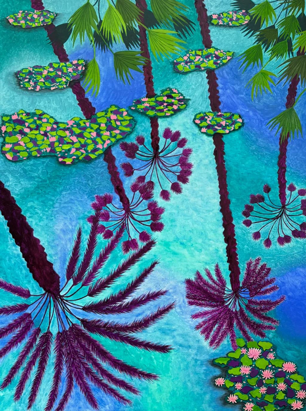 Tropical Watergarden Reflections
