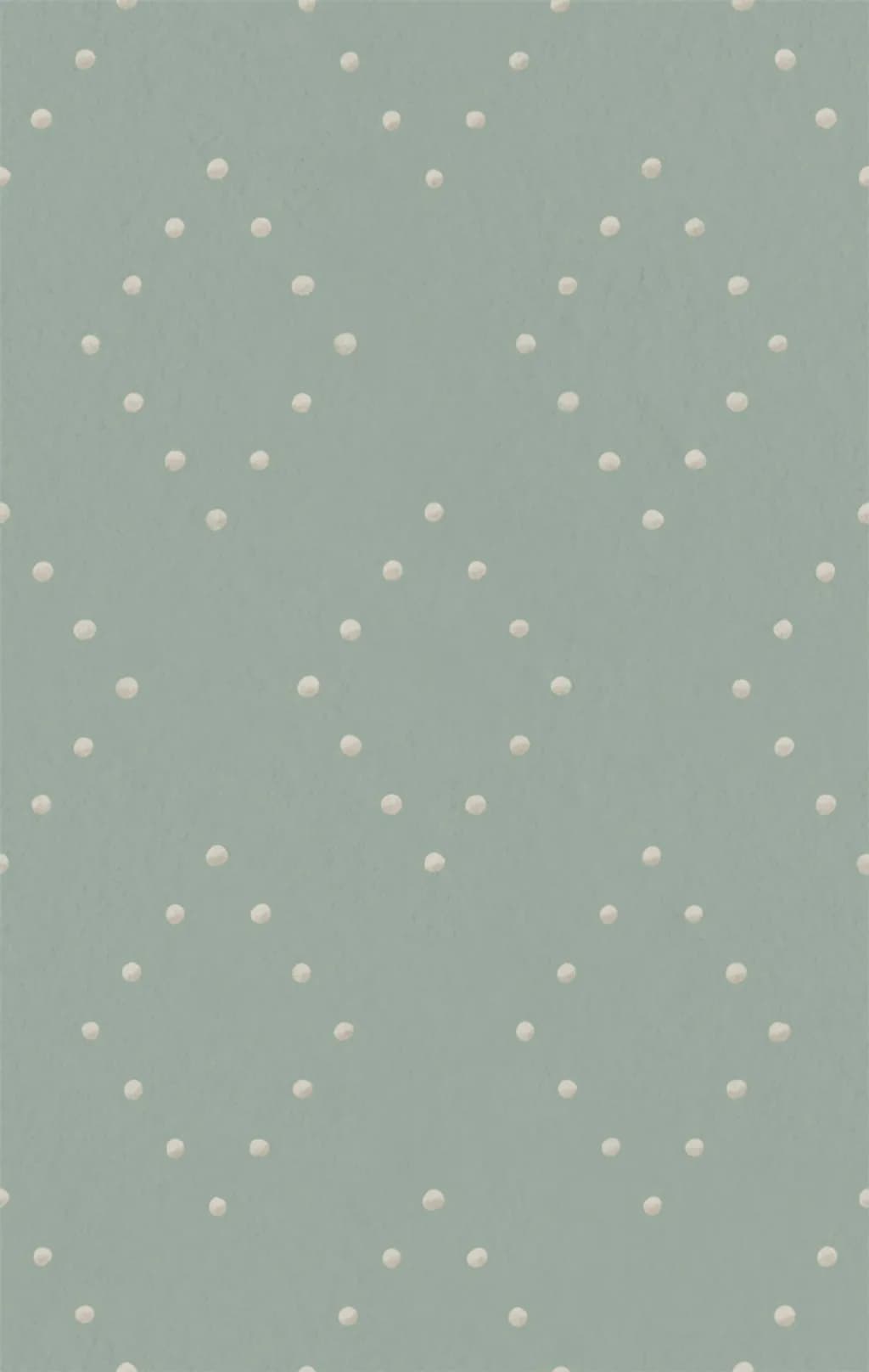Off‑White Dot Diamonds on a Muted Blue‑Green Field