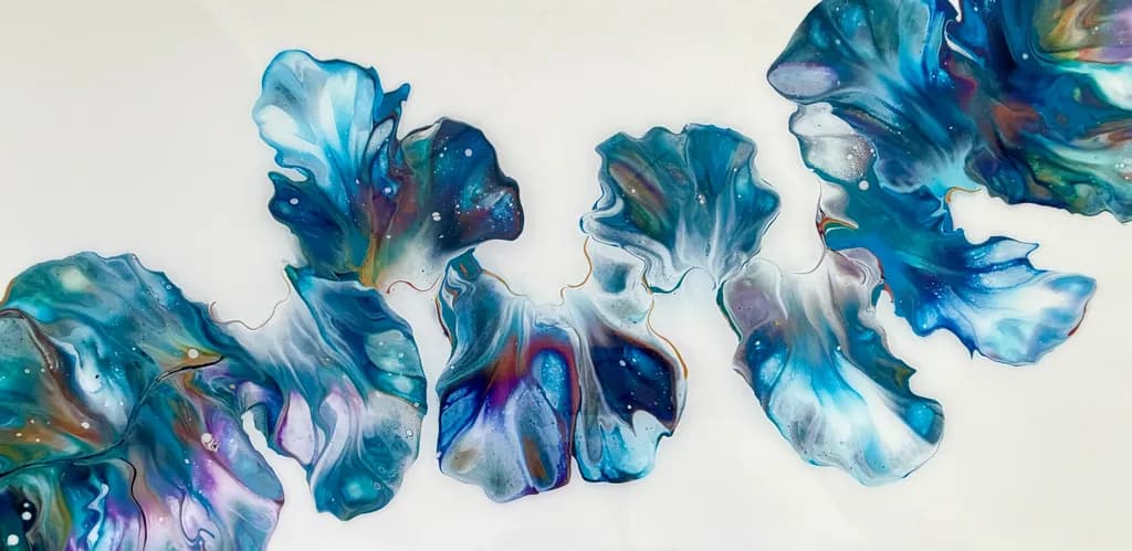 Blue Iris Bloom
